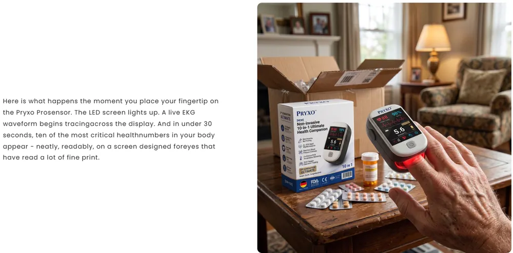 2026 Pryxo™ second generation 10-in-1 smart blood medical instrument / 10 health reports - No-Prick